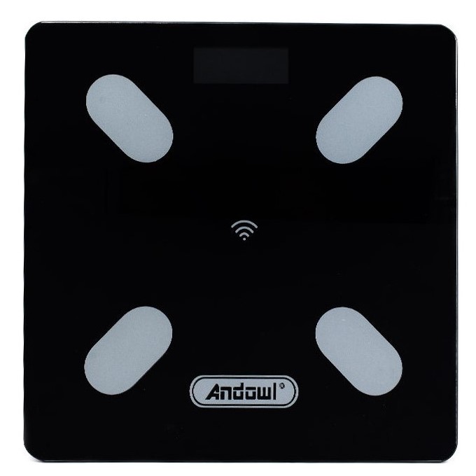 Andowl® Έξυπνη WiFi Bluetooth Ζυγαριά Ψηφιακή με Λιπομετρητή & Σύνδεση στο Κινητό Q-D001